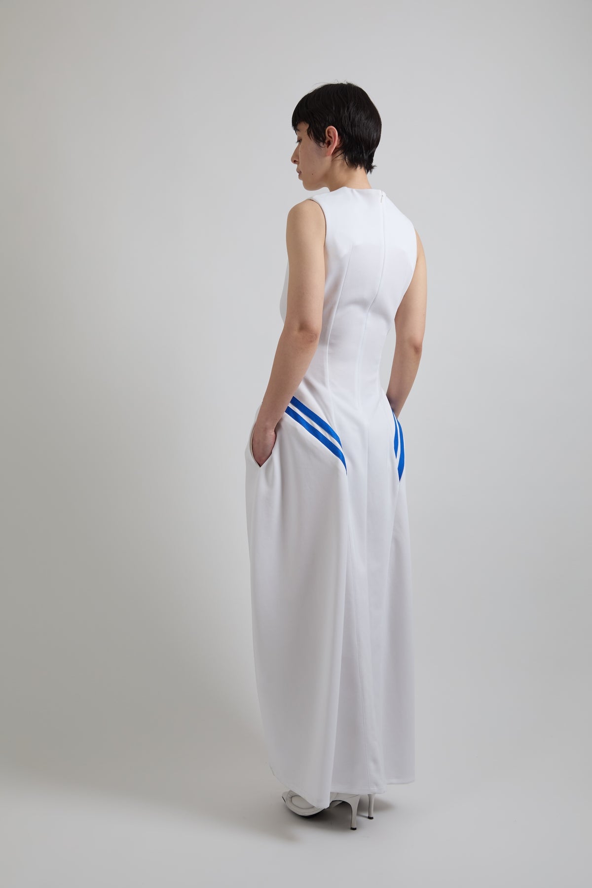 Side Padded Jersey Dress