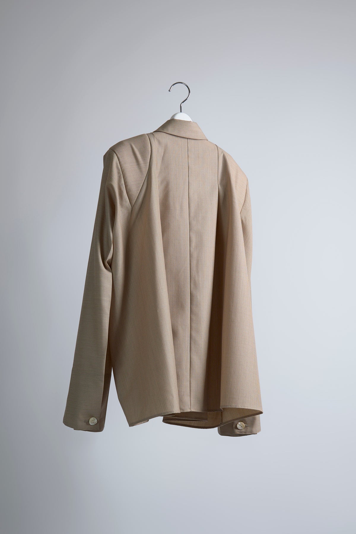 Shoulder Draped Wool Shirt