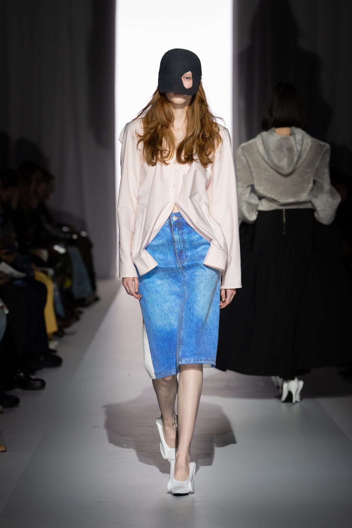 Trompe l'oeil Denim Skirt