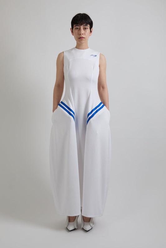 Side Padded Jersey Dress