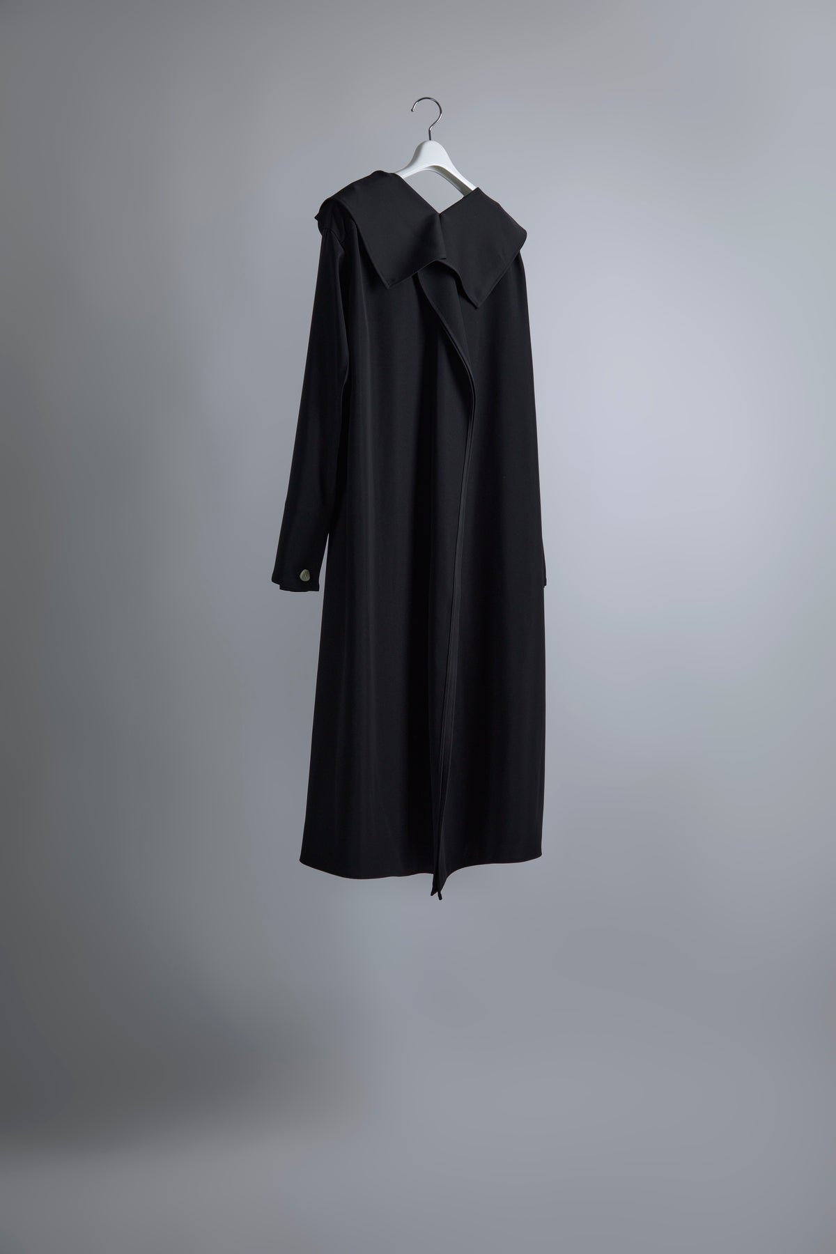 Unfixed Collar Dress (Black)