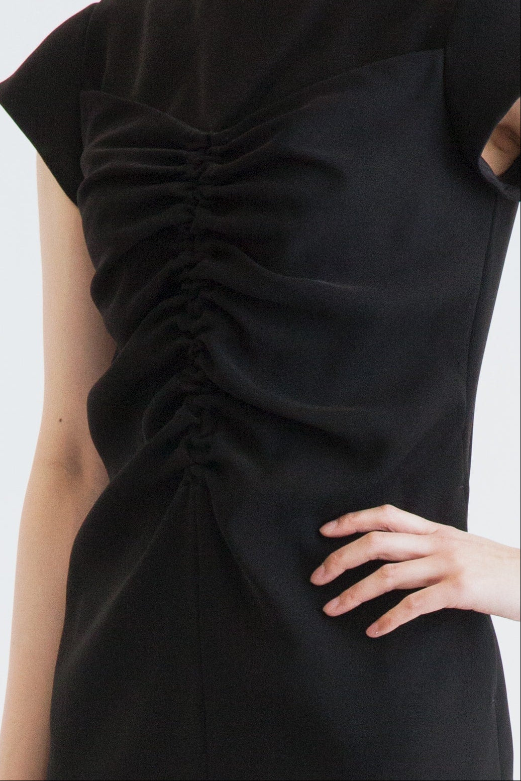 Front Shirring Dress
