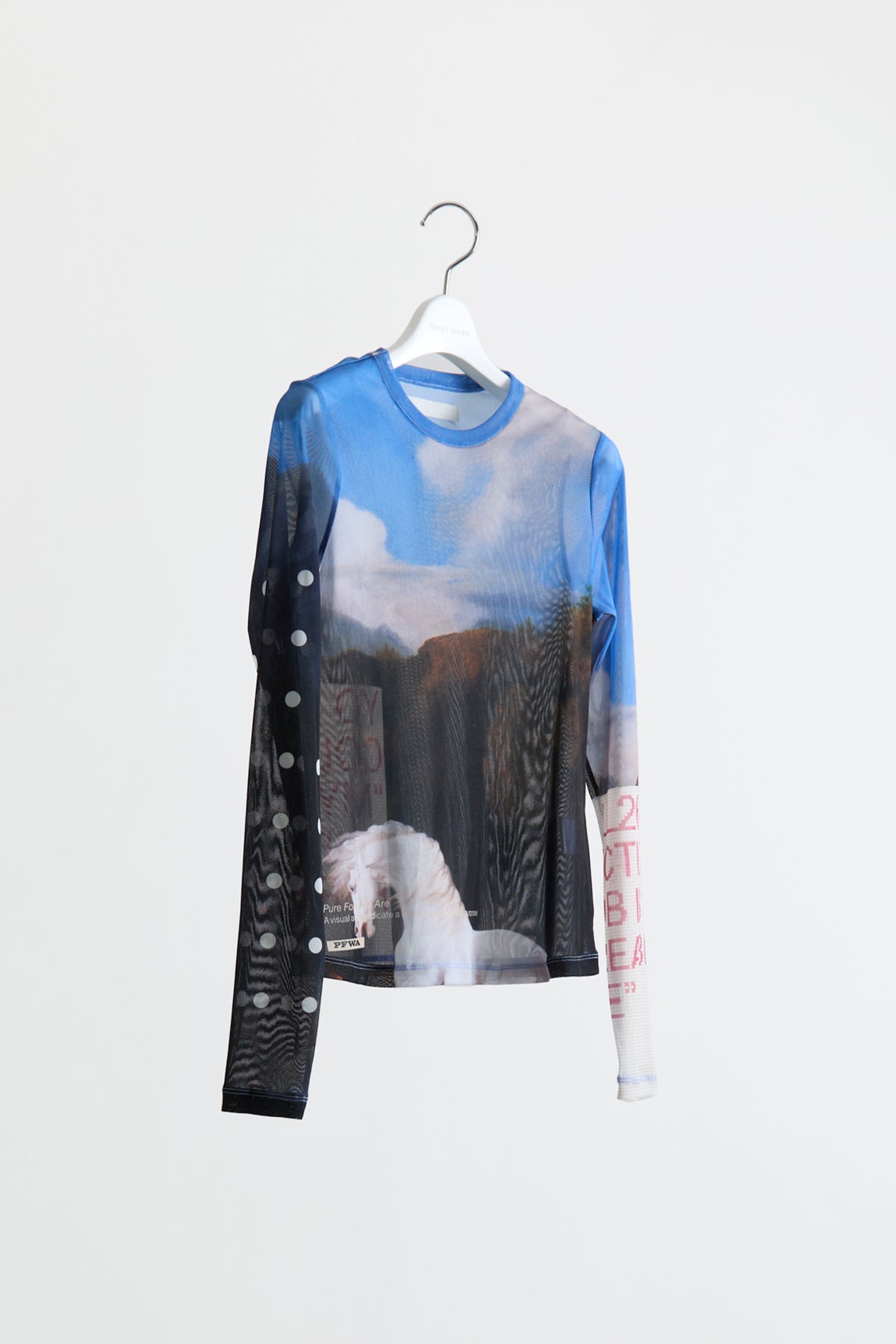 Graphic Mesh Top