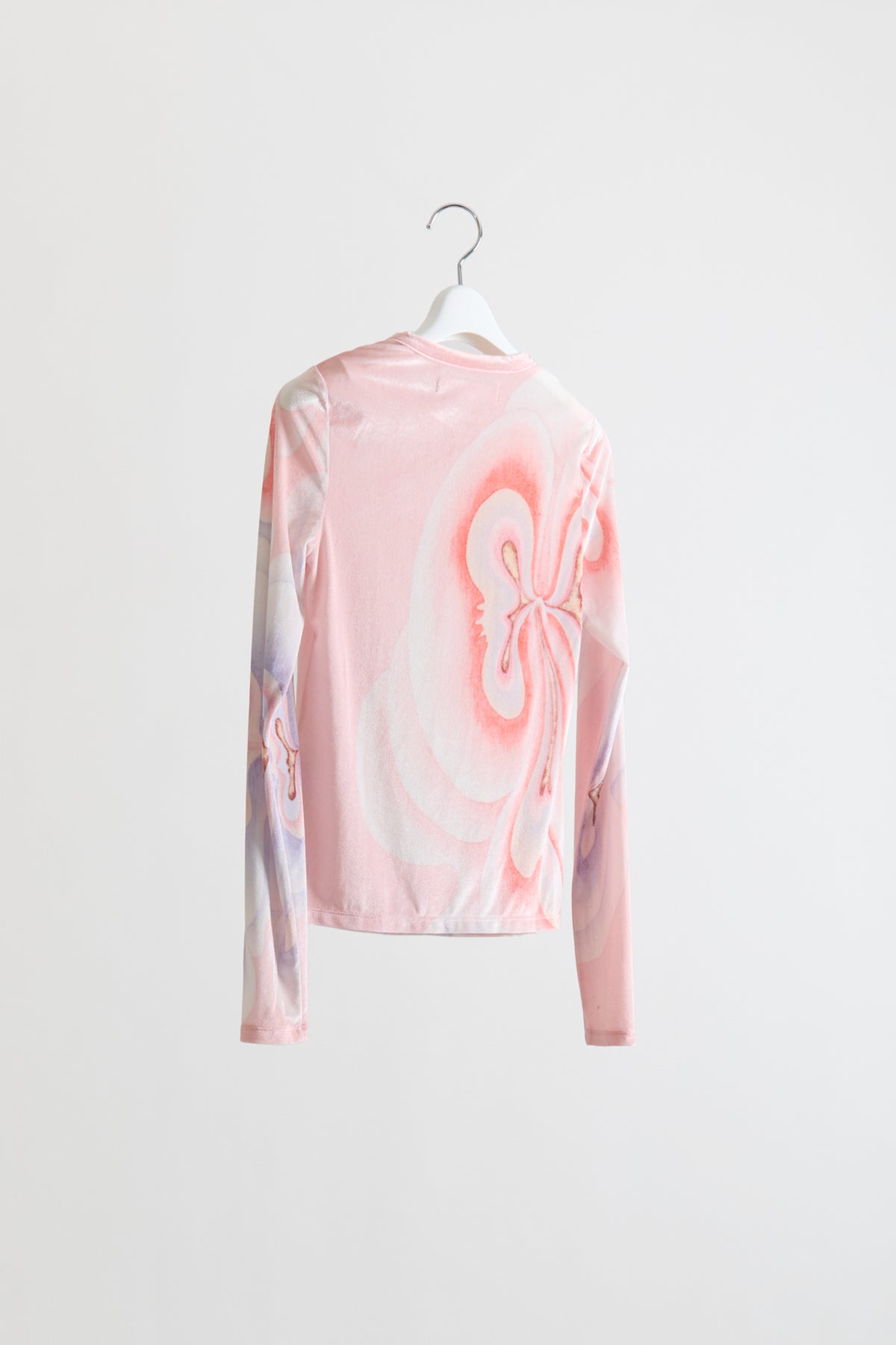 Graphic Mesh "Velour" Top