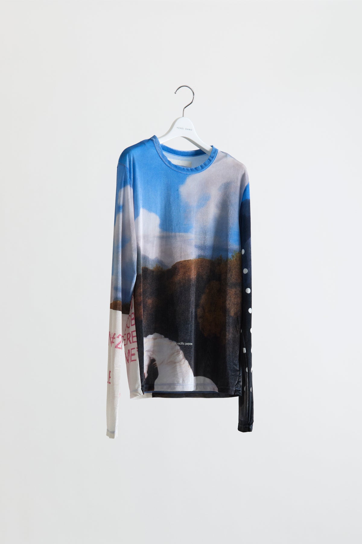 Graphic Mesh "Velour" Top