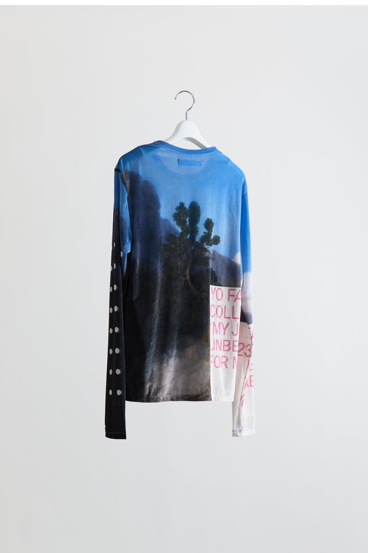 Graphic Mesh "Velour" Top
