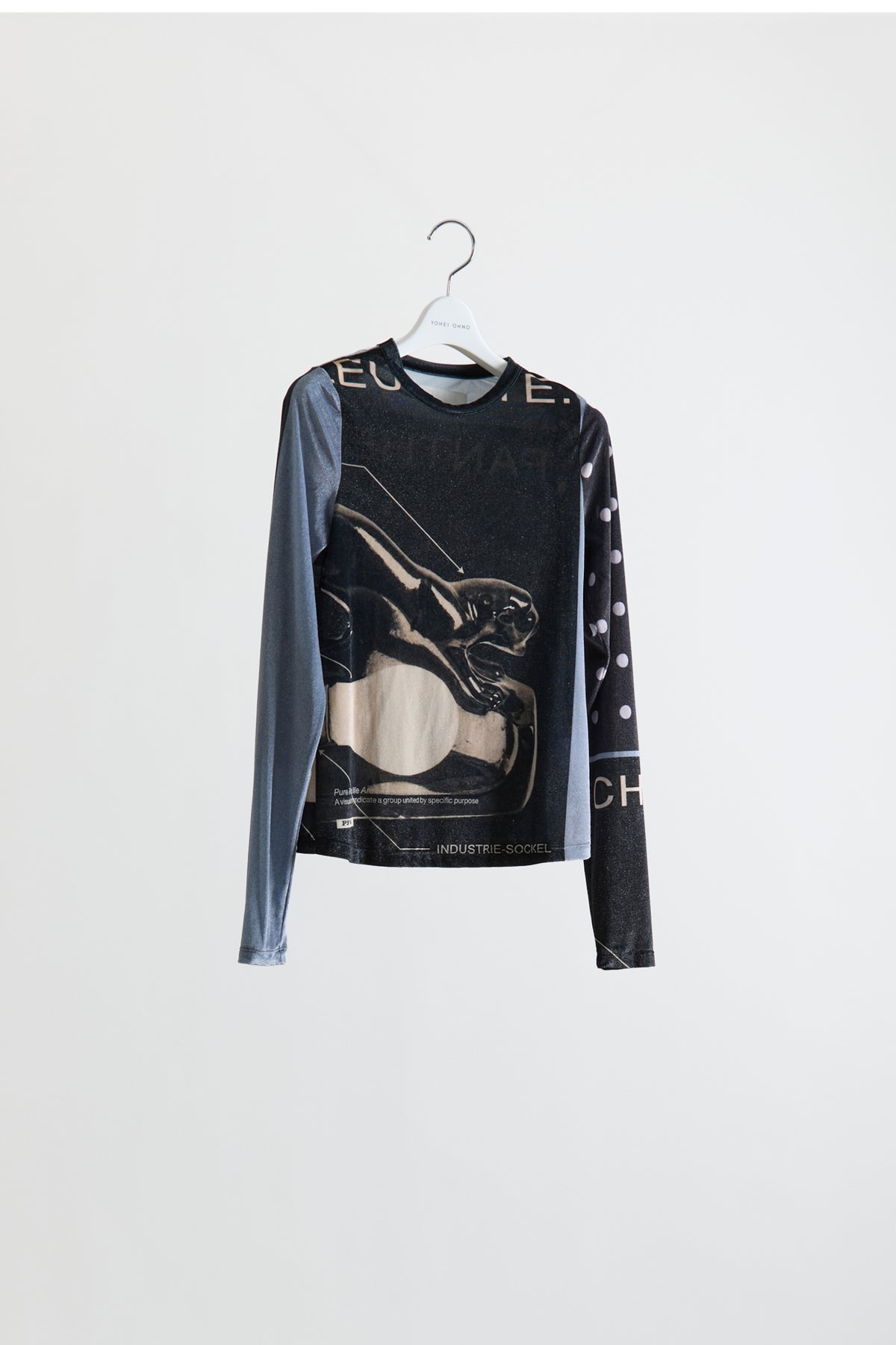Graphic Mesh "Velour" Top