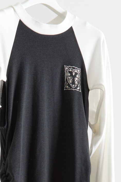 Upside-down Raglan T-dress