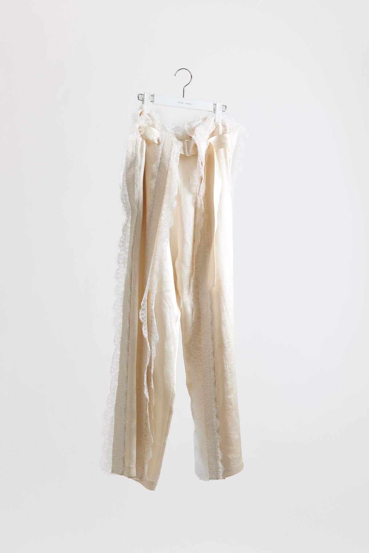 Lace Trimed Frame Trousers