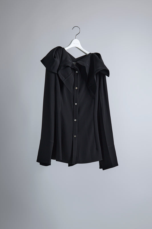 Unfixed Collar Shirt (black)