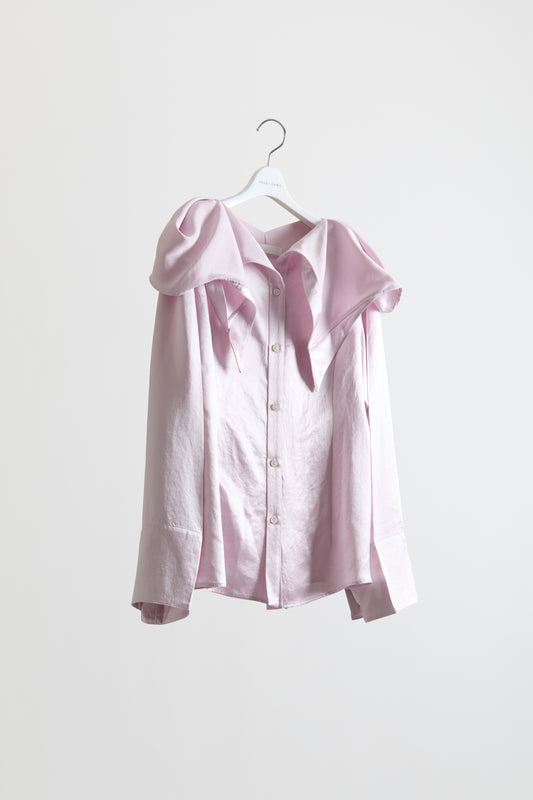 Unfixed Collar Shirt (Satin)
