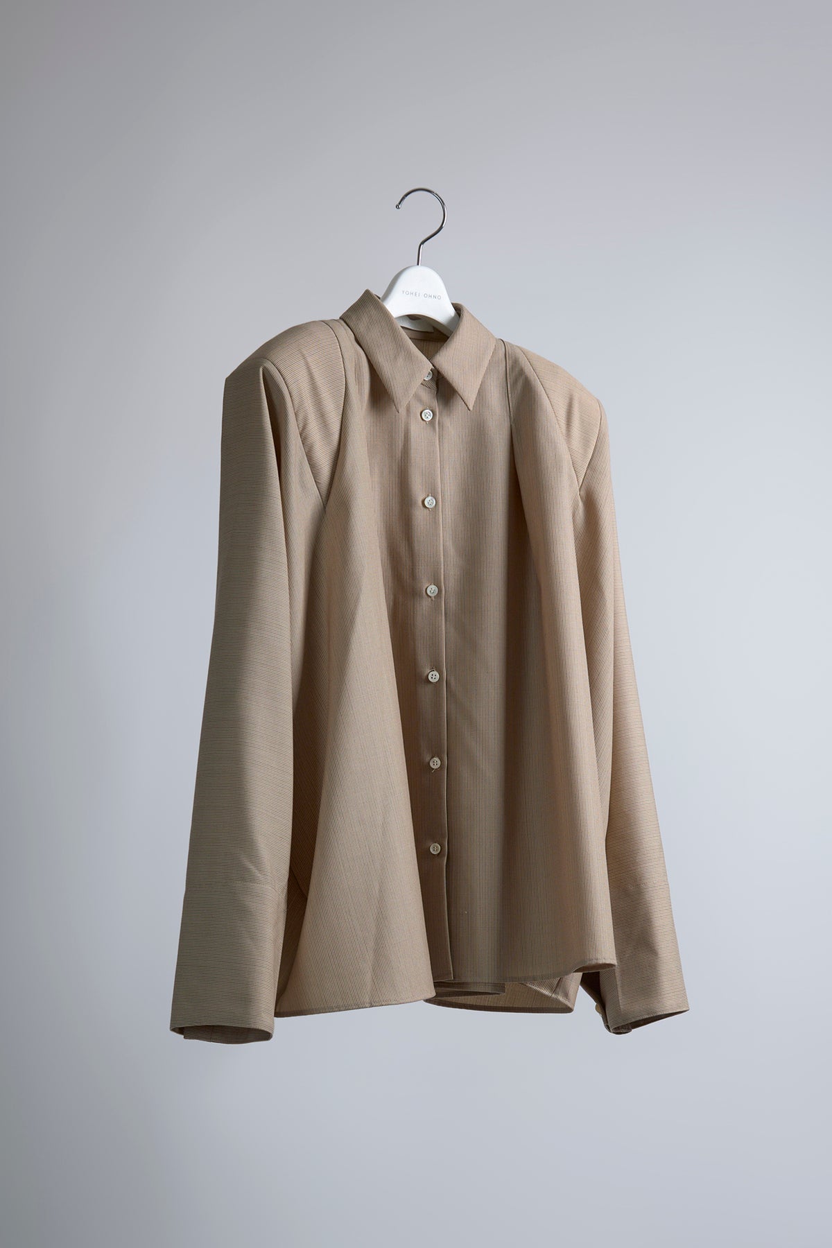 Shoulder Draped Wool Shirt