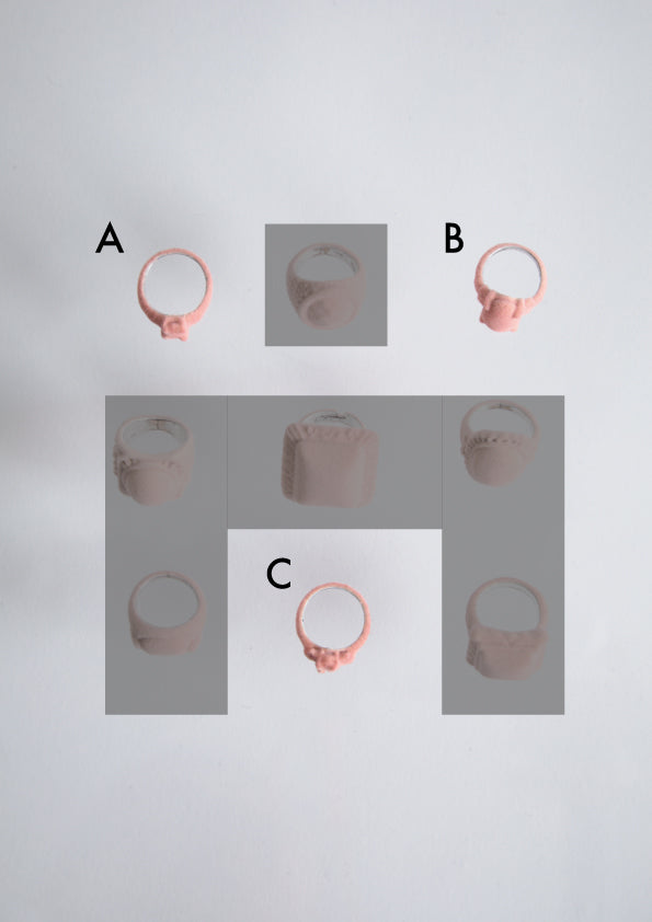 Pile Covered Ring - Small